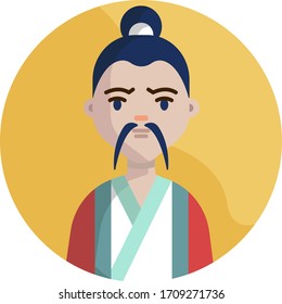 Multicultural National Avatar Male User Illustrations