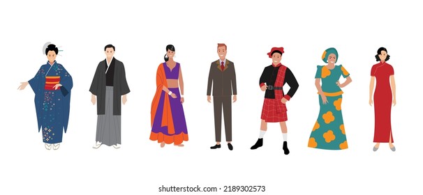 Multicultural people crowd. Diverse person group, isolated multi ethnic community portrait. Vector illustration characters