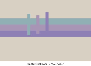Multidimensional data spectrum visualization with layered analytical bands signal depth and premium pastel abstract vector composition