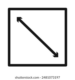 Multi-Directional Expand Arrows Icon for User Interface Optimization