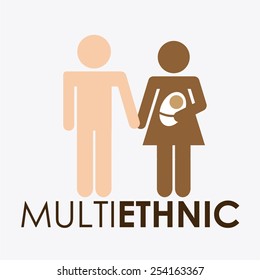 multiethnic community design, vector illustration eps10 graphic 