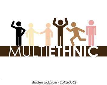 multiethnic community design, vector illustration eps10 graphic 