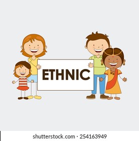 multiethnic community design, vector illustration eps10 graphic 