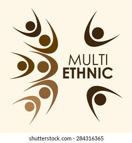 multiethnic diversity design, vector illustration eps10 graphic 