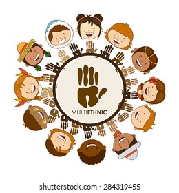 multiethnic diversity design, vector illustration eps10 graphic 