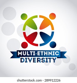 multiethnic diversity design, vector illustration eps10 graphic 
