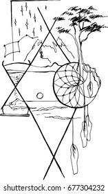 Multifaceted life, the philosophy of nature and time in geometry
