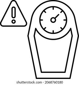 Multifunction Kitchen and Food Scale Concept Vector Icon Design, Weight Measuring device Error Symbol, Mass balances Sign, calibration and Vibration Stock Illustration