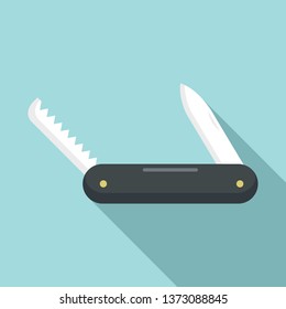 Multifunction knife icon. Flat illustration of multifunction knife vector icon for web design