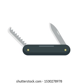 Multifunction knife icon. Flat illustration of multifunction knife vector icon for web design