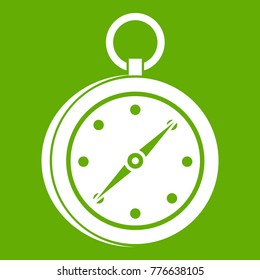 Multifunction knife icon white isolated on green background. Vector illustration
