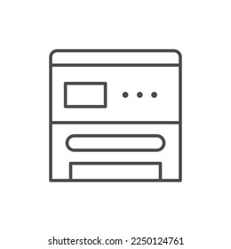 Multifunction peripheral line outline icon