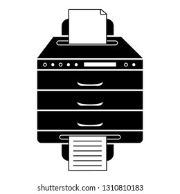 Multifunction printer icon. Simple illustration of multifunction printer vector icon for web design isolated on white background