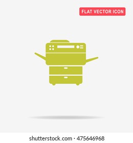 Multifunction printer icon. Vector concept illustration for design.