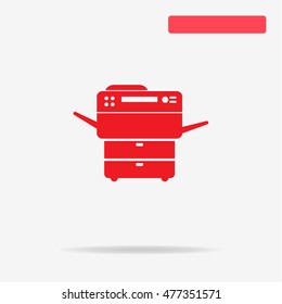 Multifunction printer icon. Vector concept illustration for design.