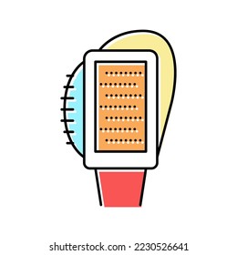 multifunctional brush shoe care color icon vector. multifunctional brush shoe care sign. isolated symbol illustration