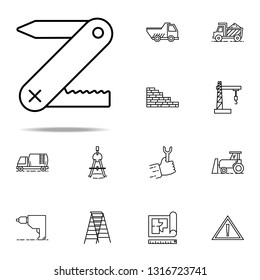 multifunctional knife icon. Construction icons universal set for web and mobile