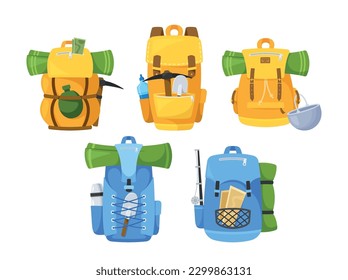 Multi-functional Traveler Backpack Set Comes With Multiple Sizes And Compartments For Various Uses. Lightweight