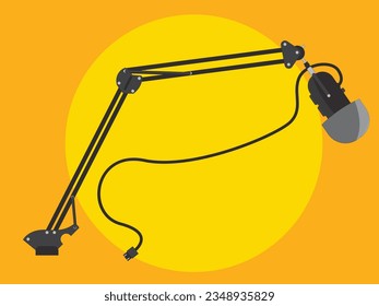 multifunctional youtuber microphone, suitable for room interiors and your gaming vector room setup, or also suitable for the background of an image