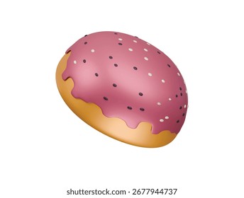 multigrain bread icon 3d illustration render