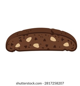 Multigrain Bread Illustration Containing seeded bread, whole grain, bakery food, and flat illustration. Flat illustration