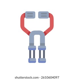 Multi-Grip Chest Expander Icon. Design of Fitness and Gym Icons.