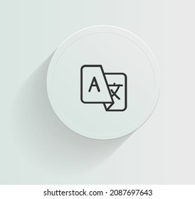 Multilanguage support icon vector design