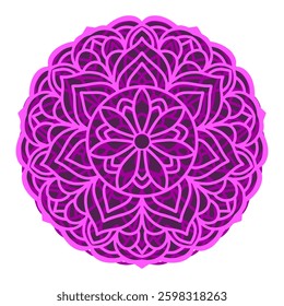 Multilayer 3d mandala laser cut template