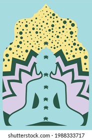 Multi-layer cut file Lotus Padma. 4 lyers