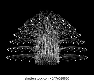  Multilayer structure organizing branches of information cells in a data tree. Conceptual representation of the processed information algorithm. Event history tree.
