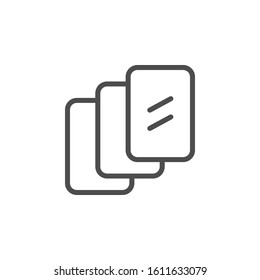 Multilayered screen protection line icon