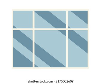 Multileaf window icon. Vector illustration