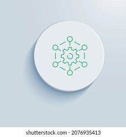 Multi-Level Audit Trail Icon Vector Design