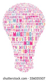 Multilevel Marketing Tag Cloud    - vector illustration