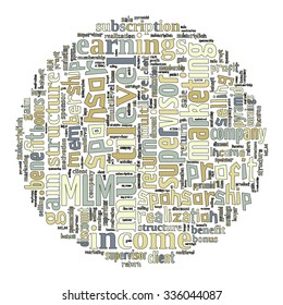 Multilevel Marketing Tag Cloud    - vector illustration