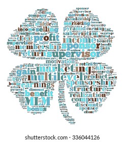 Multilevel Marketing Tag Cloud    - vector illustration