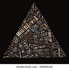 Multilevel Marketing Tag Cloud    - vector illustration