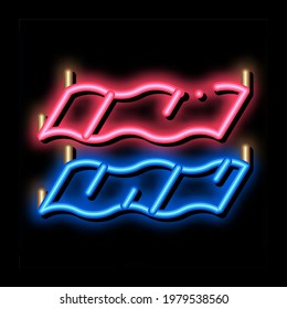 multilevel stretch ceiling neon light sign vector. Glowing bright icon multilevel stretch ceiling sign. transparent symbol illustration