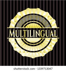 Multilingual golden badge