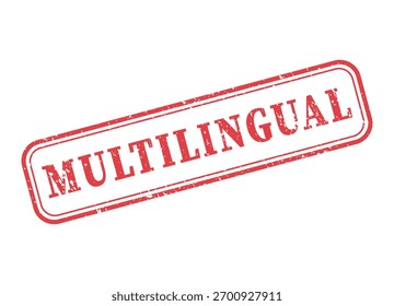 multilingual textured rectangular stamp red ink vector format scalable vintage