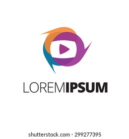 Multimedia abstract icon