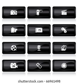 multimedia black large buttons