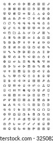 Multimedia Bold Outline Icons