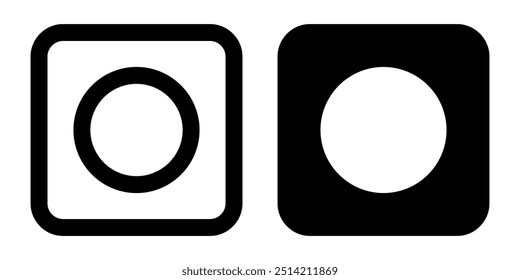 Multimedia botton icon illustration vector design template