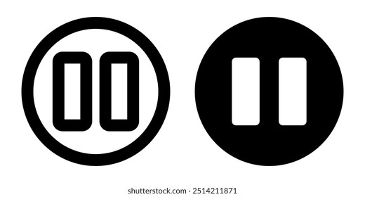 Multimedia botton icon illustration vector design template