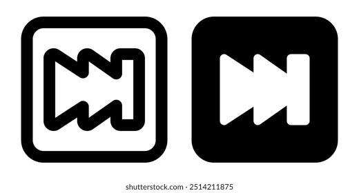 Multimedia botton icon illustration vector design template