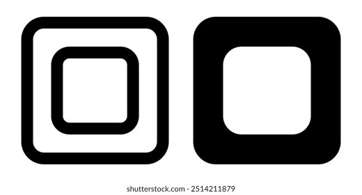 Multimedia botton icon illustration vector design template
