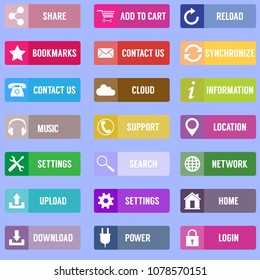 Multimedia buttons collection