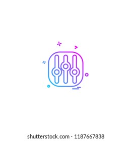 Multimedia buttons icon design vector 