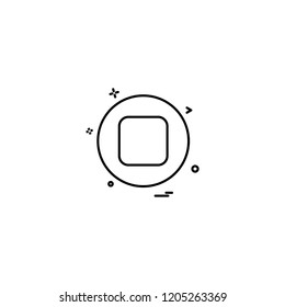 Multimedia buttons icon design vector 